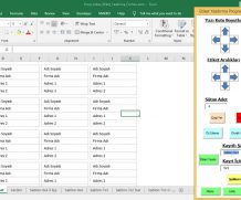 Excel Kolay Adres Etiket Yazdırma Programı