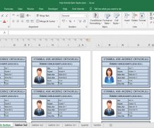 Excel Hızlı Kimlik Kartı Oluşturma